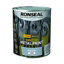 Ronseal Direct To Metal Paint Steel Grey Satin 750Ml
