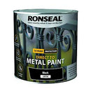 Ronseal Direct To Metal Paint Black Satin 2.5L