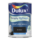 Dulux Simply Refresh Feature Wall Matt Emulsion Paint - Rich Black - 1.25L 5569122