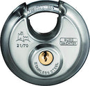 Burg Wächter Circle 21 70 Sb Disc Padlock 70Mm 2170Sb, Silver-Coloured, 26.60 Mm