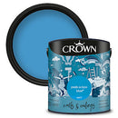 Crown 2.5L Breatheasy Matt Emulsion Paint For Walls & Ceilings - Peek-A-Boo Blue