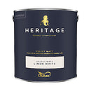 Dulux Heritage Paint | Linen White | Velvet Matt Wall Paint | 1 x 2.5L