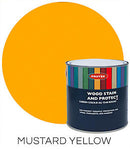 Protek Wood Stain And Protect - 1 Litre - Mustard Yellow