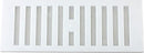 Map Adjustable Plastic Air Vent Grille With Flyscreen Cover, White, 9" X 3"