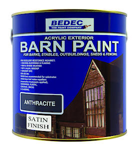 Bedec Barn Paint Satin Anthracite 2.5 Ltr
