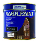 Bedec Bede2Av0003/40 Barn Paint Satin Black 2.5 Litre