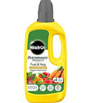 Miracle-Gro Performance Organics Fruit & Veg Concentrate Plant Food, 800Ml