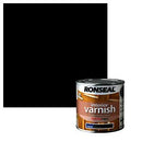 Ronseal Interior Wood Varnish - Ebony - Satin - 250Ml