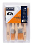 Hamilton For The Trade Fine Tip Brushes | 5 Brush Pack | 1", 1.5", 2", Brown