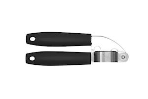 Fackelmann Initial Garlic Press Stainless Steel With Pp Plastic Handle, 18Cm, Silver, Black