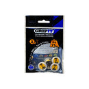 Gripit Yellow Plasterboard Fixings | Pack of 4 | Heavy Duty Plasterboard Fixings | Holds Up to 7