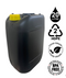Ecostacker Black Drum/Jerry Can & Yellow Lid 20 Litre