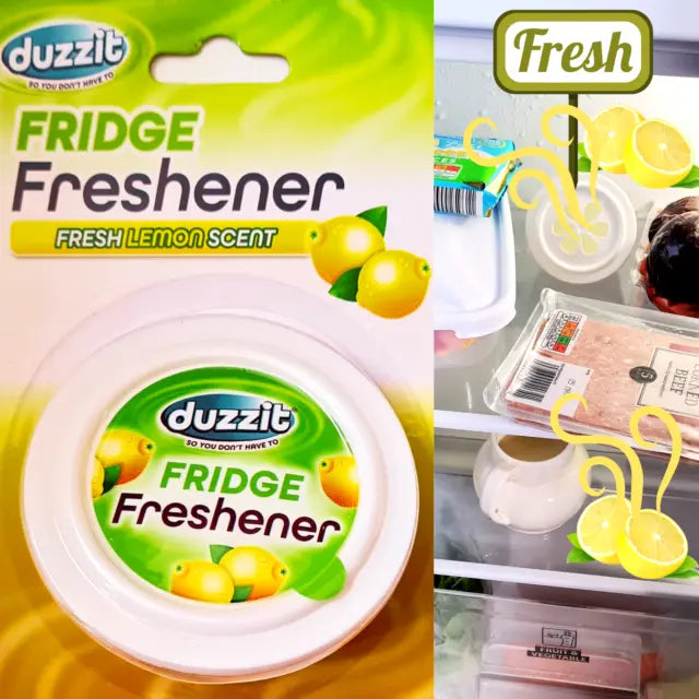 Duzzit Fridge Freshener Fresh Lemon Scent, Odour Eliminator