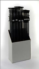 BARGAIN BOX CURT POLES X 30 BLACK