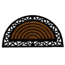 Jvl Karina Heavy Duty Rubber Coir Door Mat, Rattan, Brown, 45 X 75 Cm