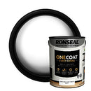 Ronseal One Coat Everywhere Paint Pure Brilliant White Matt 5L