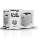 2 Slice Plastic Toast Pure White