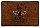 Bee Happy 40 x 60cm Door Mat | Made from Recycled Materials | Anti-slip Door Mat
