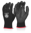 Pu Coated Glove Black ALL SIZES