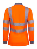 Ewear Recyclable Womens Hi Vis L/S Polo Shirt Or  ALL SIZES