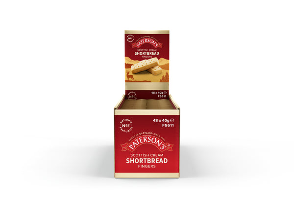Patersons Scottish Cream Shortbread Fingers Mini Packs 40g (Pack of 48)