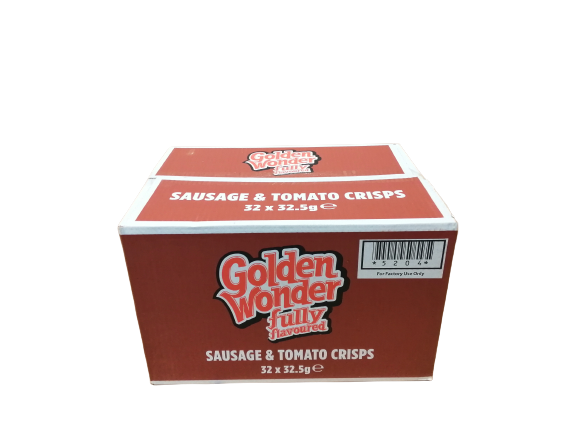 Golden Wonder Crisps Sausage & Tomato Pack 32's