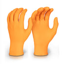 Beeswift Nitrile Disposable Gripper Glove Orange  ALL SIZES