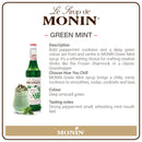 Monin Premium Green Mint Coffee Syrup 1 Litre
