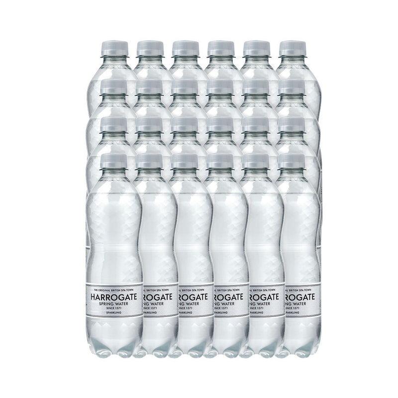 Harrogate Sparkling Spring Water 500ml Plastic Bottle (Pack of 24)