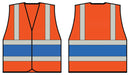 Orange Wceng Vest With Royal Band XXL