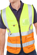Beeswift Hi-Vis Two Tone Executive ID Vest - {ALL COLOURS / SIZES}