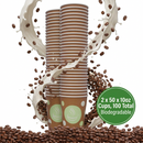 10oz Belgravia Biodegradable & Compostable Single Walled Paper Cups 50's