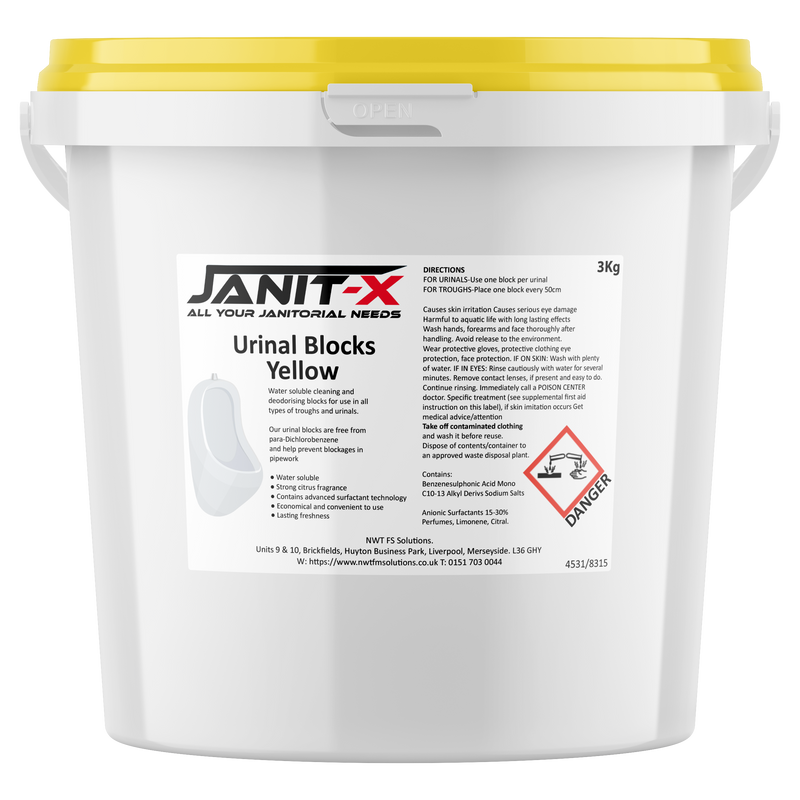 Janit-X Professional Yellow Urinal Channel Blocks 3kg