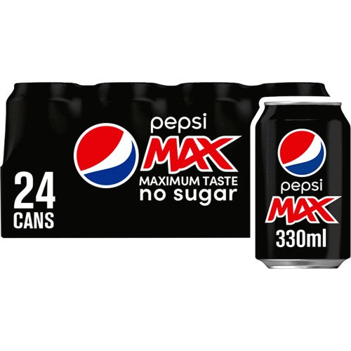 Pepsi Max Cola 330ml Cans (Pack of 24)