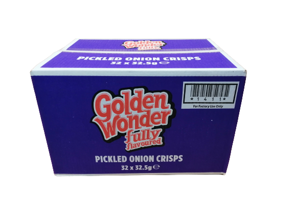 Golden Wonder Crisps Pickled Onion Pack 32's