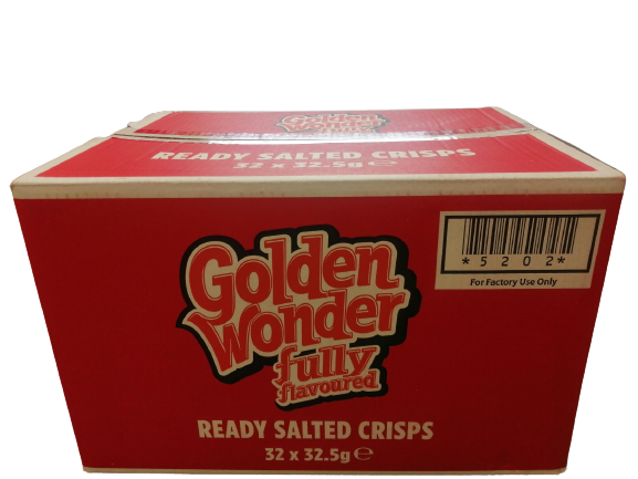 Golden Wonder Crisps Ready Salted Pack 32's