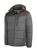 Jcb Unisex Padded Jacket With Hood Grey/Black ALL SIZES