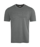 Jcb Unisex 3D Embossed T-Shirt Grey ALL SIZES