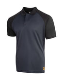 Jcb Unisex Classic Collar Polo Shirt Navy/Black ALL SIZES