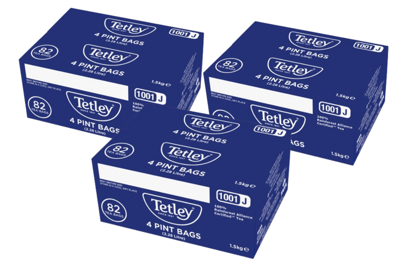 Tetley 4 Pint Bulk Brew Teabags | Catering Large Tea Bags | 82 Bulk 4 Pint Bags