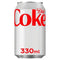 Diet Coca-Cola Soft Drink 330ml Can (Pack of 24)
