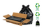 Black Refuse Sacks Bin Bags Heavy Duty 15kg CHSA (18x29x38) 200 Bags