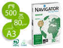 Navigator A3 Universal White Paper (Pack of 500) NAVA380