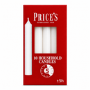 Prices Household Candles White 5 x Box