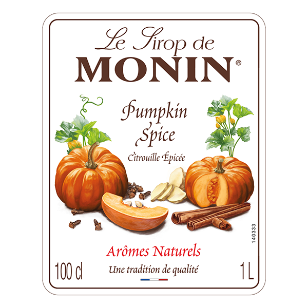 Monin Pumpkin Spice Coffee Syrup 1 Litre