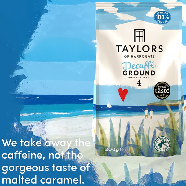 Taylors Decaffeinated Roast & Ground Coffee 200g