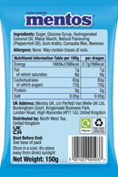 Mentos Mint Sweets Bag 150g