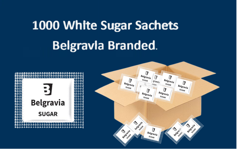 Belgravia White Sugar Sachets (Pack of 1000) AU00377