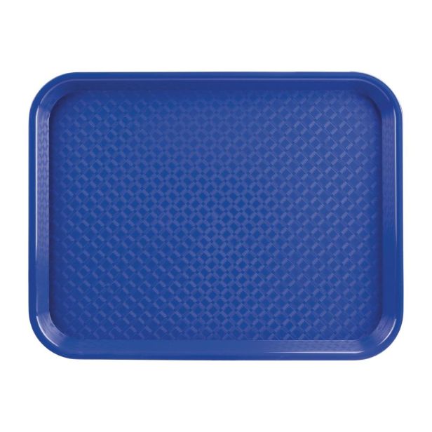 Fixtures Blue Plastic Fast Food Serving Tray {34cm x 26cm}