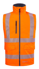 Mens Bodywarmer Fluorescent Orange ALL SIZES